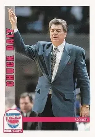 1992-93 Hoops #255 - Chuck Daly - New Jersey Nets