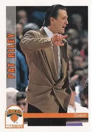 1992-93 Hoops #256 - Pat Riley - New York Knicks