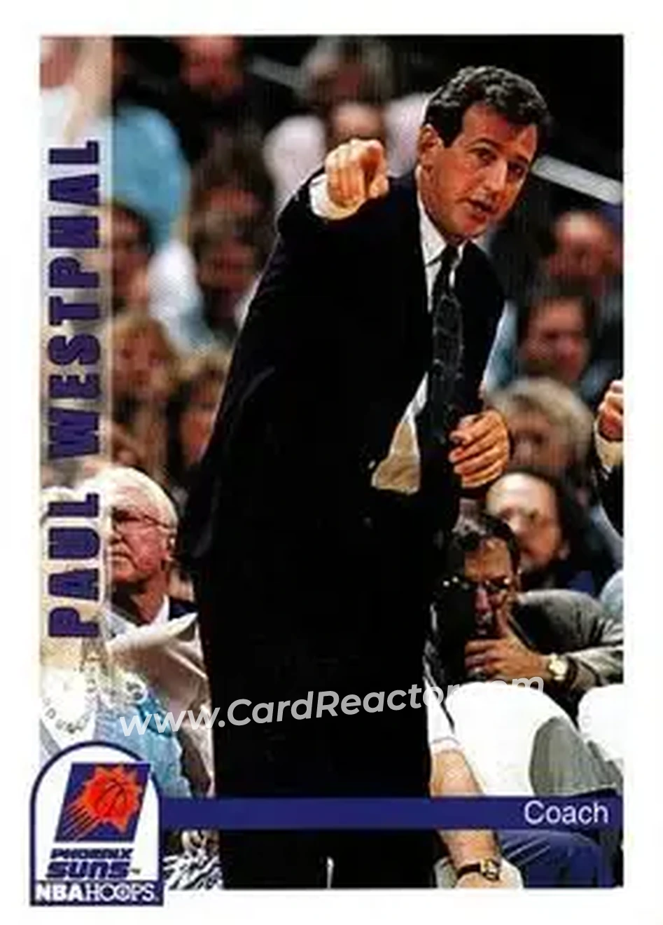 1992-93 Hoops #259 - Paul Westphal - Phoenix Suns - Front