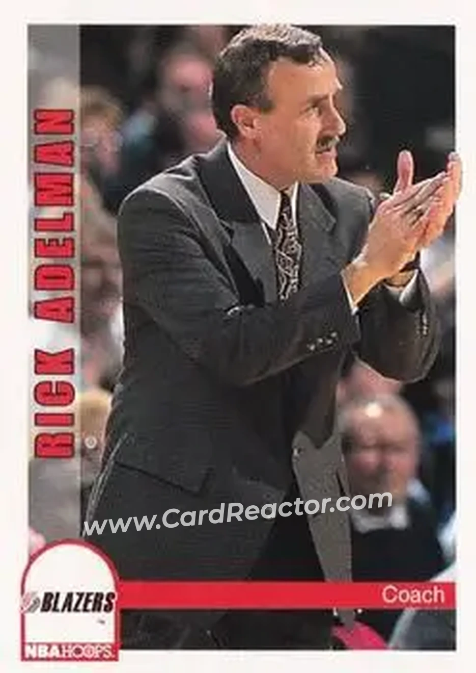 1992-93 Hoops #260 - Rick Adelman - Portland Trail Blazers - Front