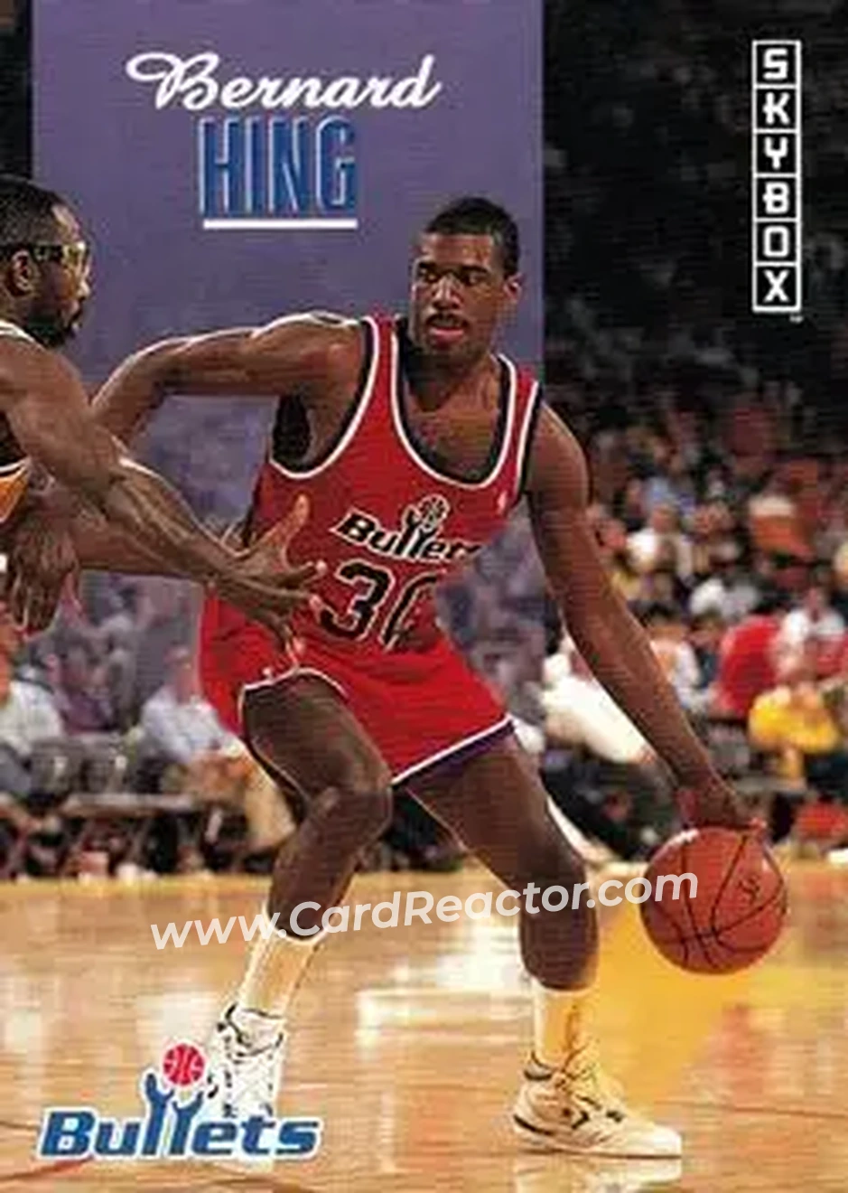 1992-93 SkyBox #252 - Bernard King - Washington Bullets - Front