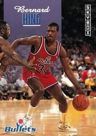 1992-93 SkyBox #252 - Bernard King - Washington Bullets
