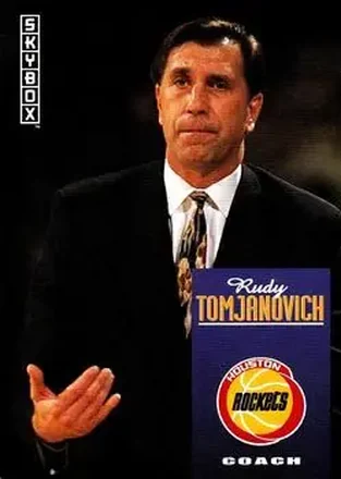 1992-93 SkyBox #264 - Rudy Tomjanovich - Houston Rockets 1992-93 SkyBox #264 - Rudy Tomjanovich - Houston Rockets