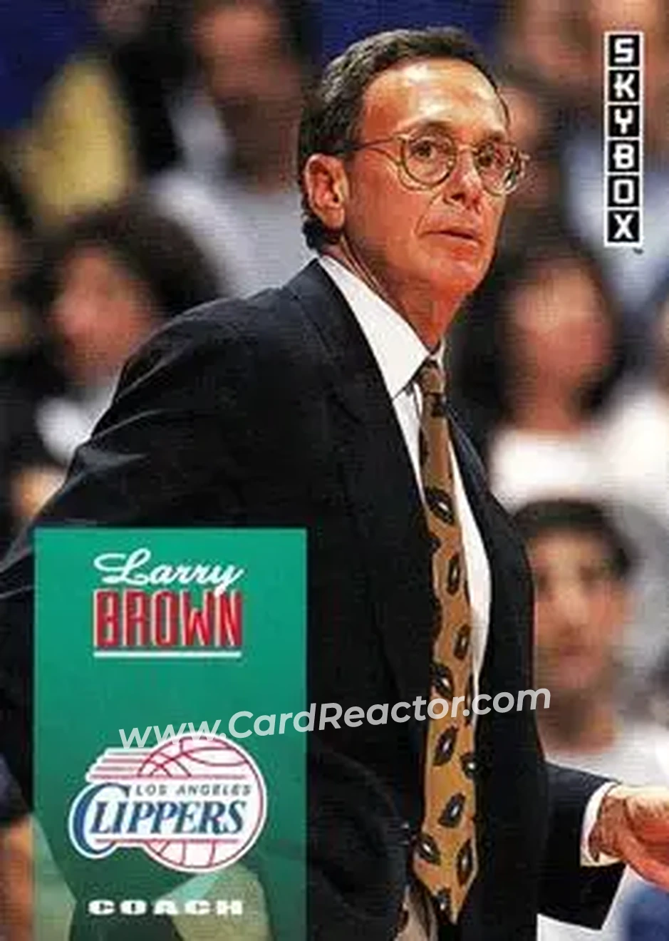 1992-93 SkyBox #266 - Larry Brown - Los Angeles Clippers - Front