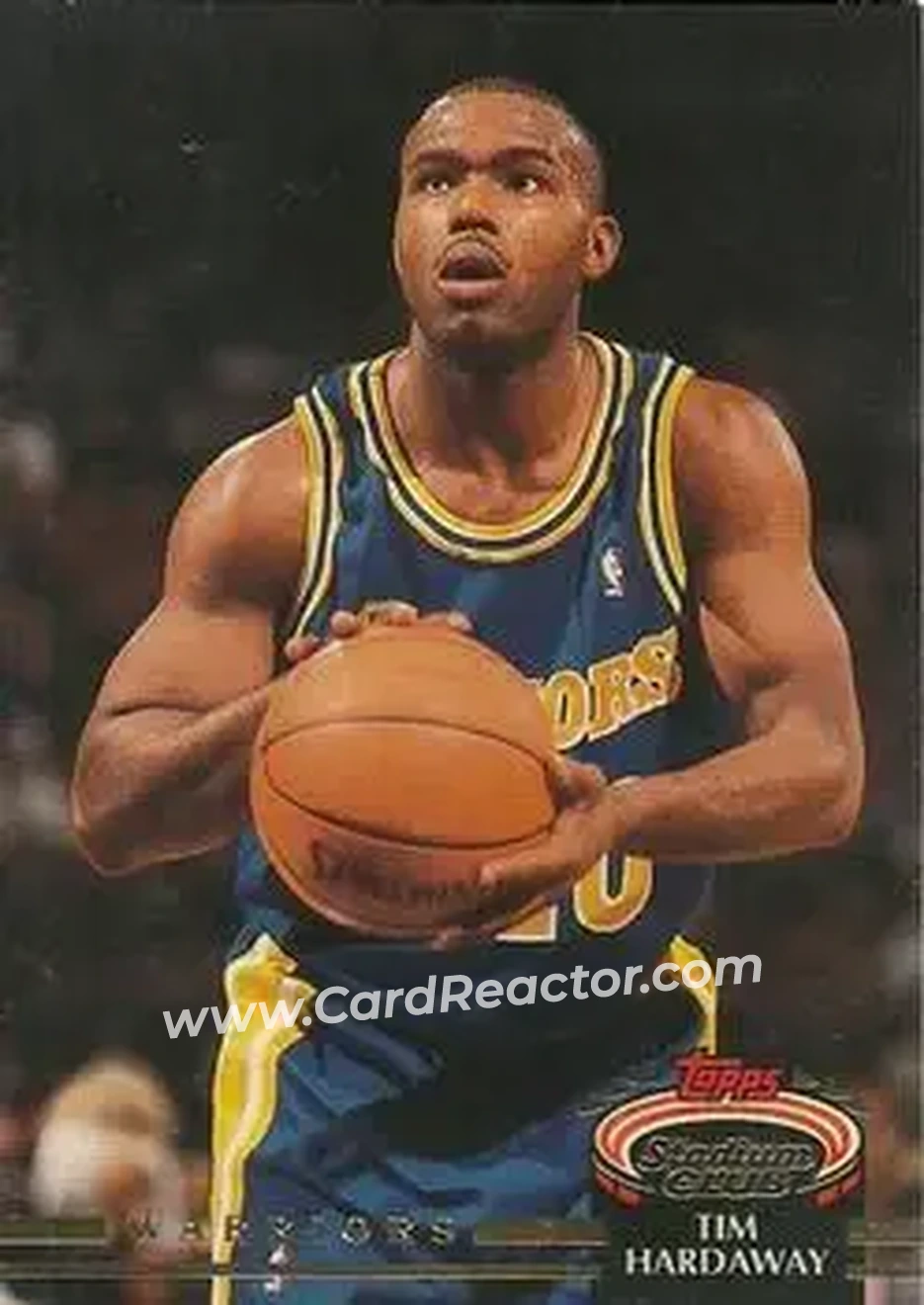 1992-93 Stadium Club #211 - Tim Hardaway - Golden State Warriors - Front
