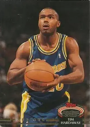 1992-93 Stadium Club #211 - Tim Hardaway - Golden State Warriors