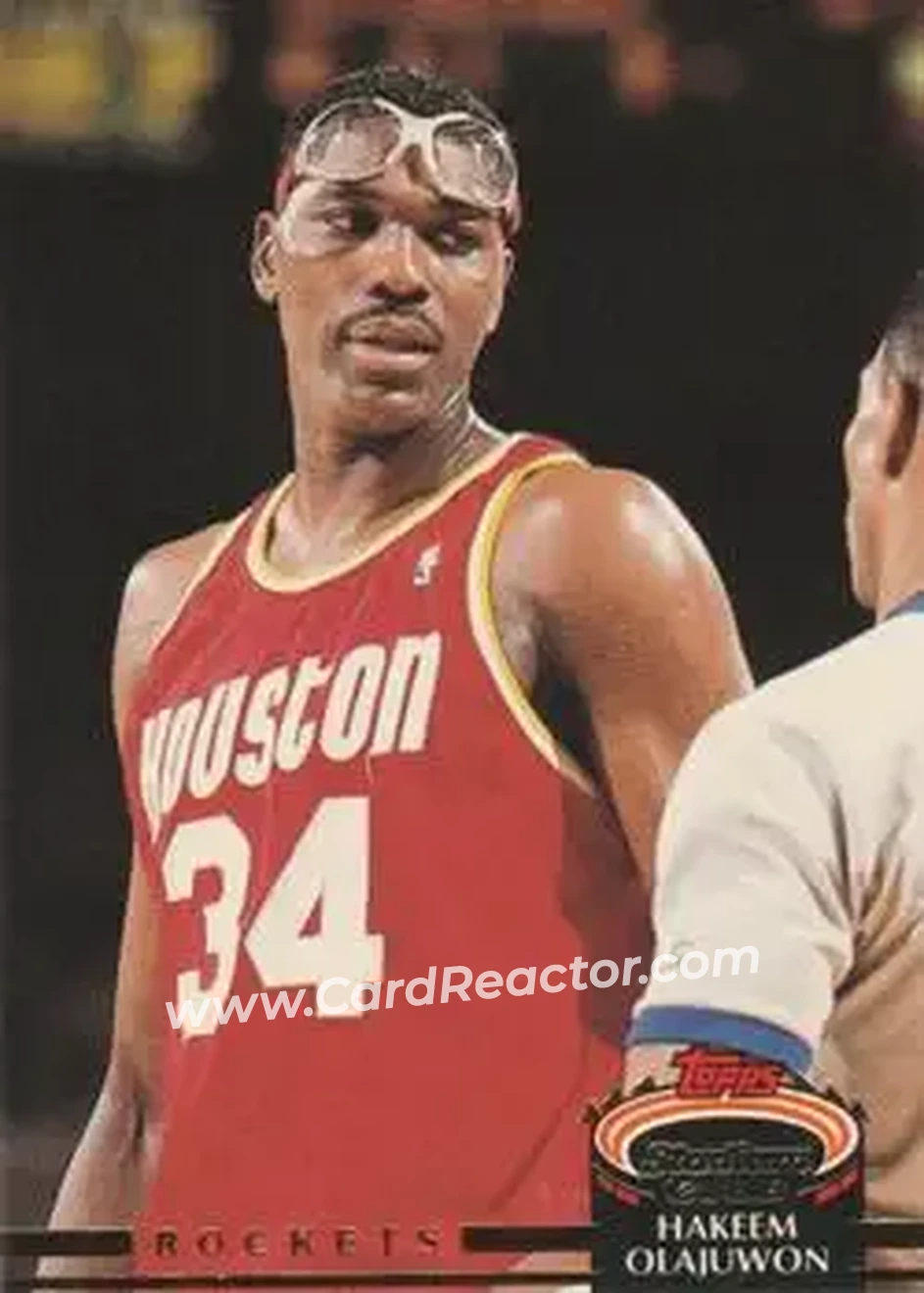 1992-93 Stadium Club #220 - Hakeem Olajuwon - Houston Rockets - Front