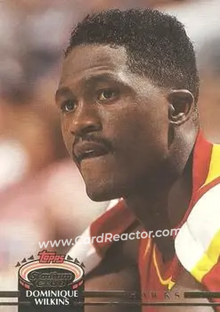 1992-93 Stadium Club #260 - Dominique Wilkins - Atlanta Hawks - Front 1992-93 Stadium Club #260 - Dominique Wilkins - Atlanta Hawks - Front