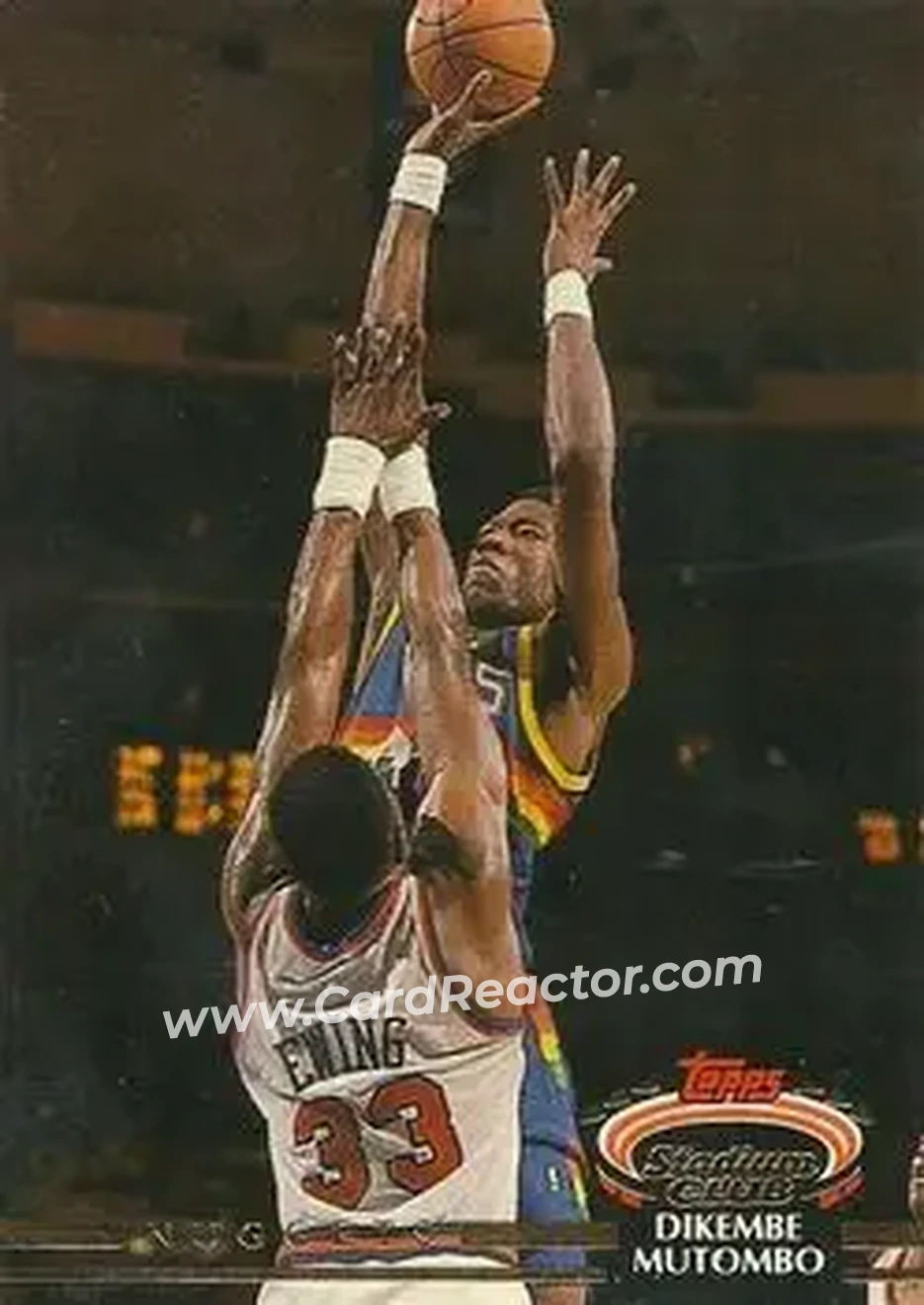 1992-93 Stadium Club #273 - Dikembe Mutombo - Denver Nuggets - Front 1992-93 Stadium Club #273 - Dikembe Mutombo - Denver Nuggets - Front