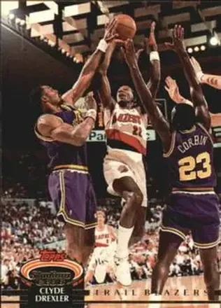 1992-93 Stadium Club #287 - Clyde Drexler - Portland Trail Blazers