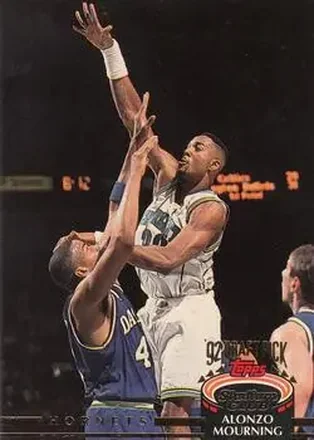 1992-93 Stadium Club #297 - Alonzo Mourning - Charlotte Hornets
