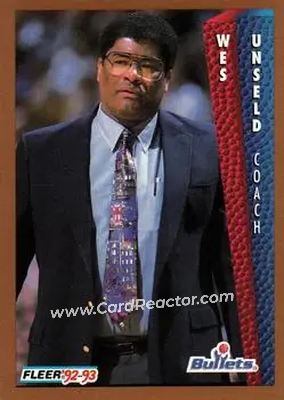 1992-93 Fleer #236 - Wes Unseld - Washington Bullets - Front