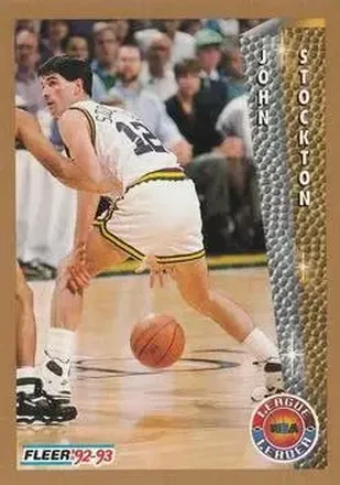 1992-93 Fleer #240 - John Stockton - Utah Jazz