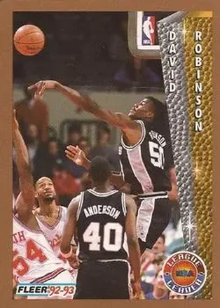 1992-93 Fleer #244 - David Robinson - San Antonio Spurs