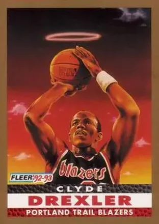 1992-93 Fleer #250 - Clyde Drexler - Portland Trail Blazers