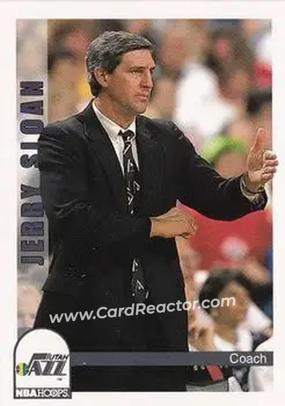 1992-93 Hoops #264 - Jerry Sloan - Utah Jazz - Front