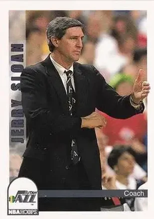 1992-93 Hoops #264 - Jerry Sloan - Utah Jazz