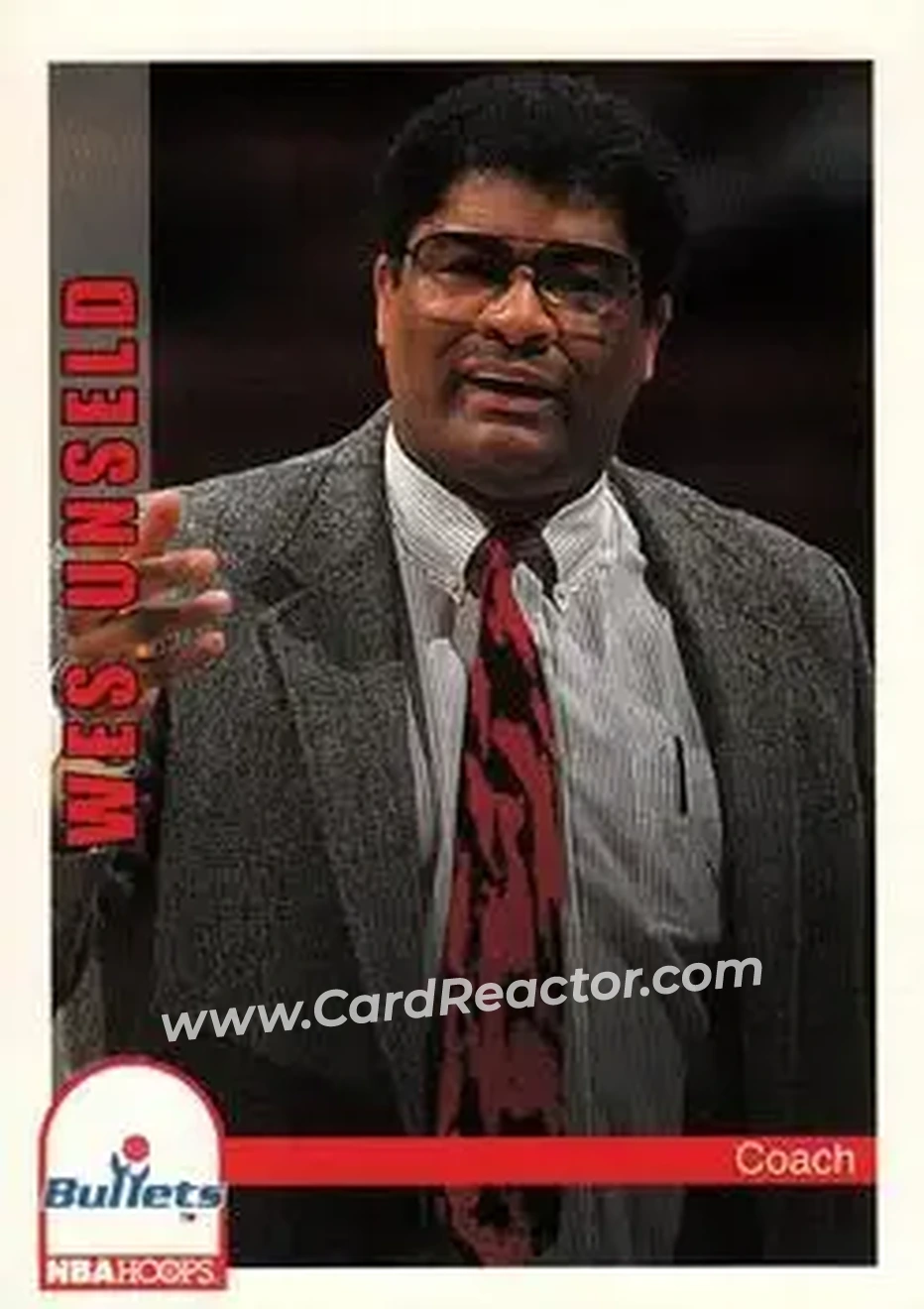 1992-93 Hoops #265 - Wes Unseld - Washington Bullets - Front