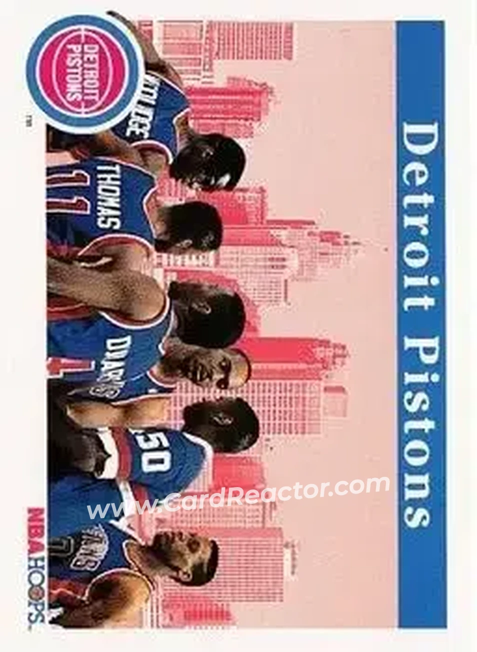 1992-93 Hoops #273 - Card #273 - Detroit Pistons - Front