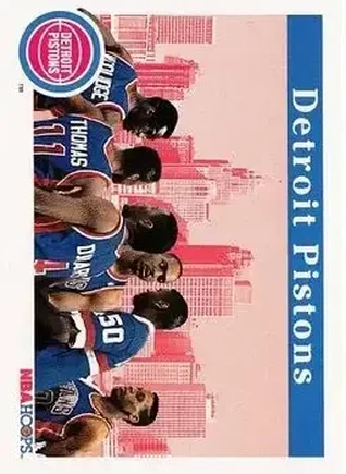 1992-93 Hoops #273 - Card #273 - Detroit Pistons