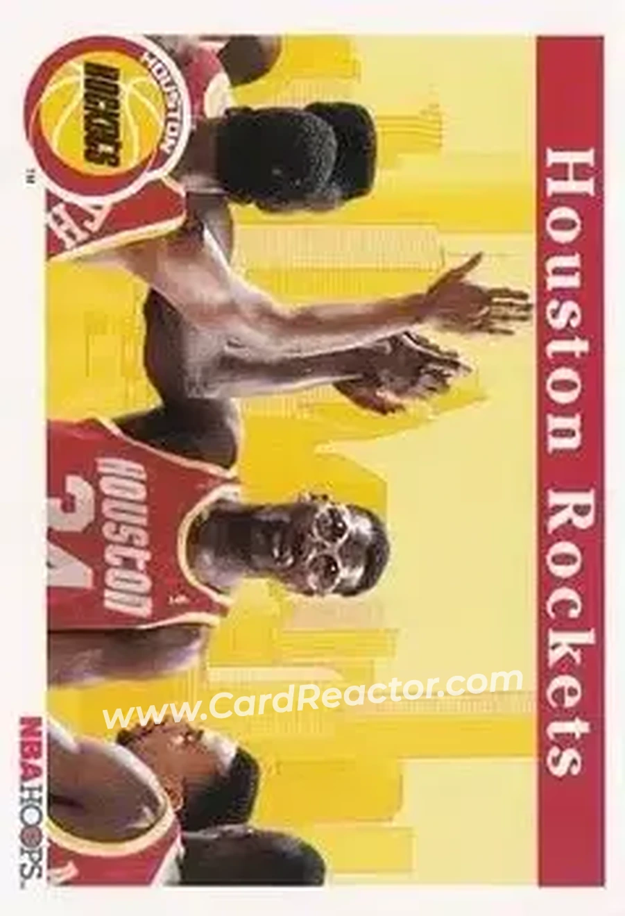 1992-93 Hoops #275 - Card #275 - Houston Rockets - Front 1992-93 Hoops #275 - Card #275 - Houston Rockets - Front