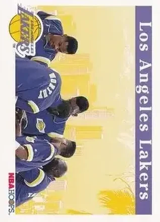 1992-93 Hoops #278 - Card #278 - Los Angeles Lakers