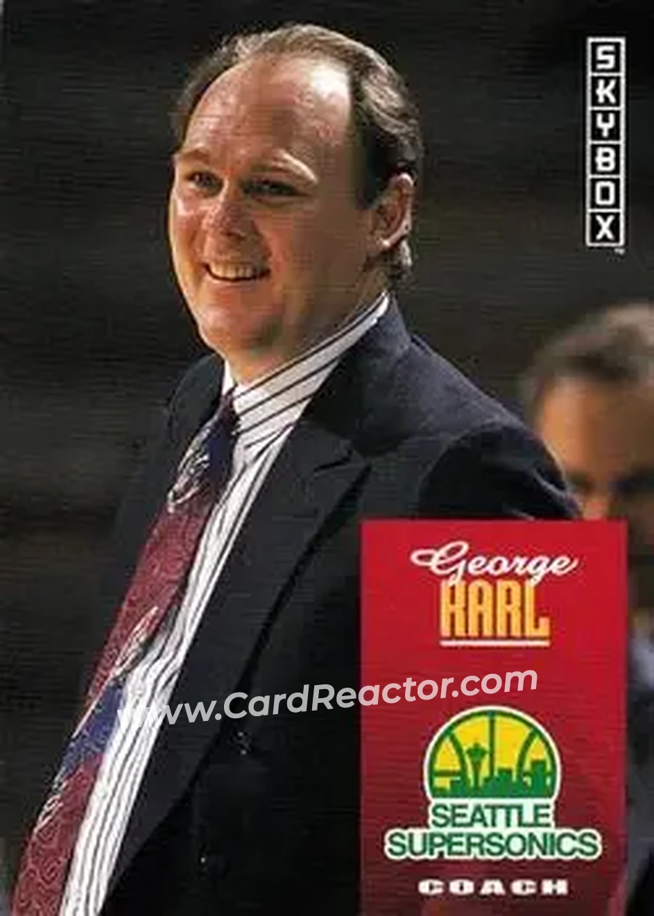 1992-93 SkyBox #279 - George Karl - Seattle SuperSonics - Front 1992-93 SkyBox #279 - George Karl - Seattle SuperSonics - Front
