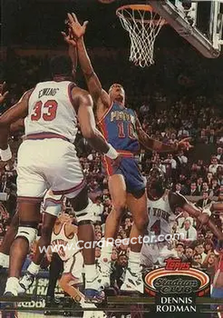 1992-93 Stadium Club #314 - Dennis Rodman - Detroit Pistons - Front
