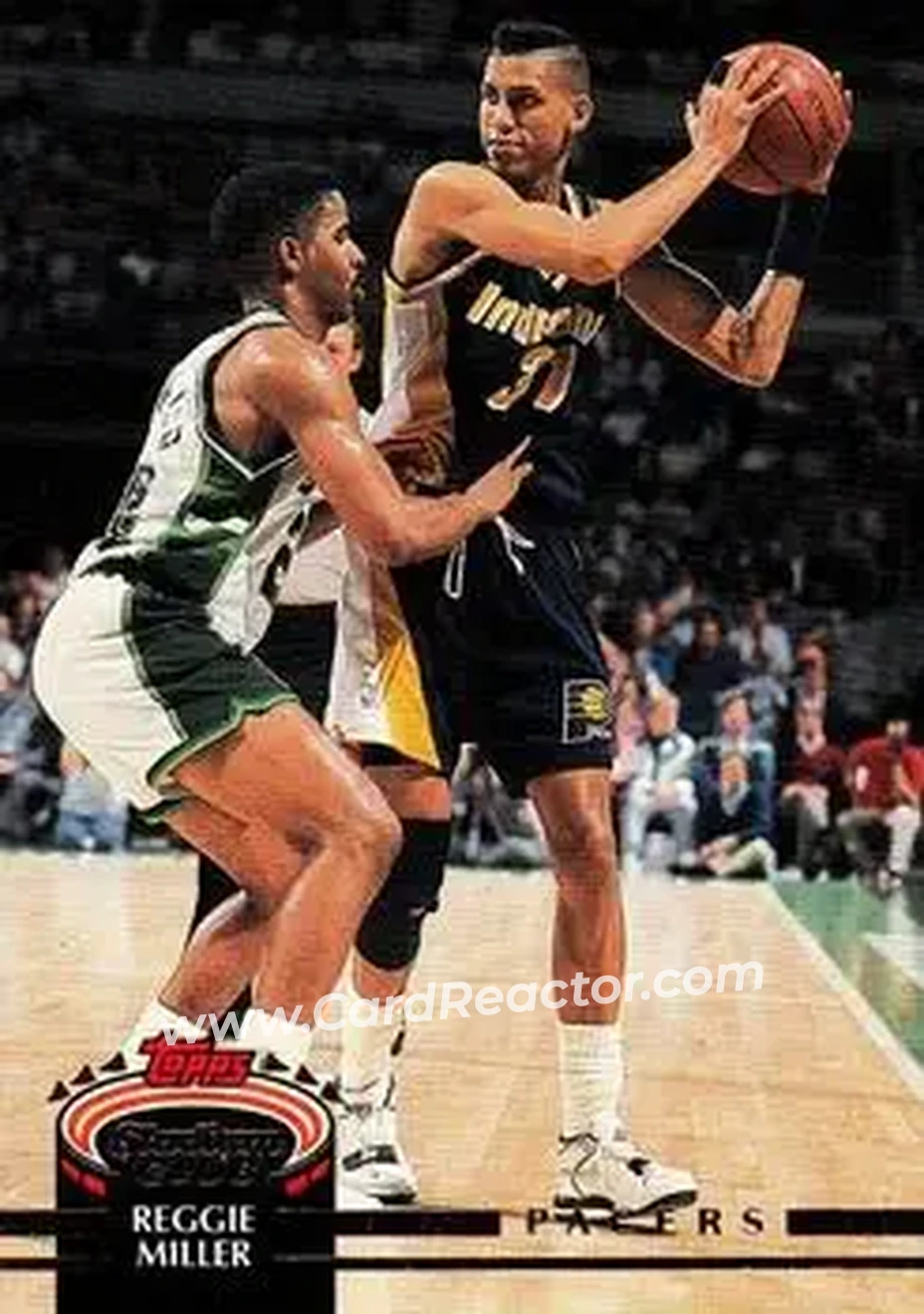 1992-93 Stadium Club #357 - Reggie Miller - Indiana Pacers - Front