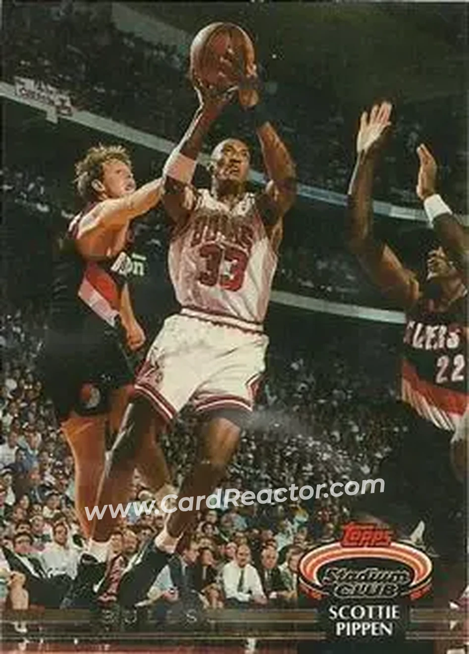 1992-93 Stadium Club #367 - Scottie Pippen - Chicago Bulls - Front