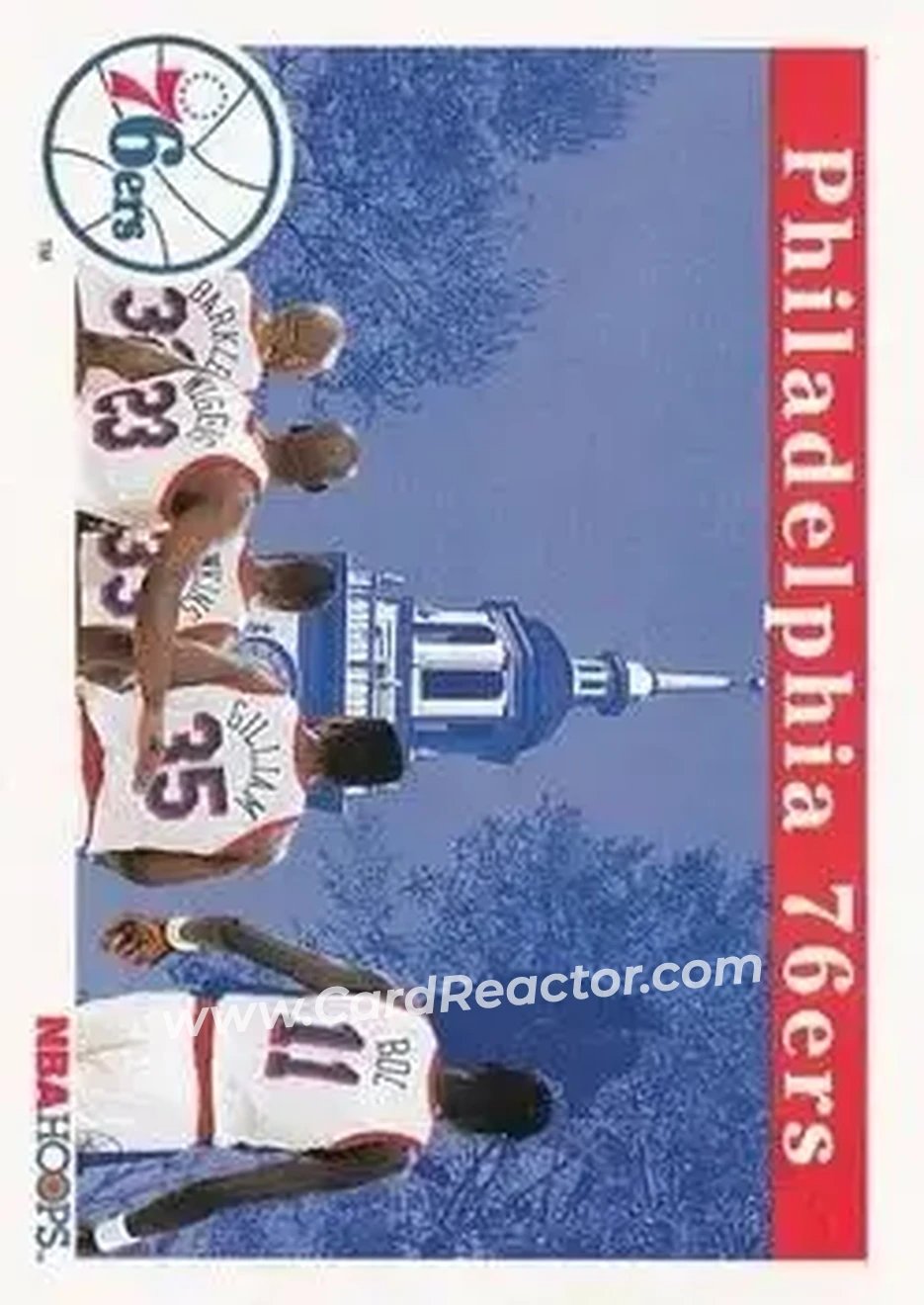 1992-93 Hoops #285 - Card #285 - Philadelphia 76ers - Front