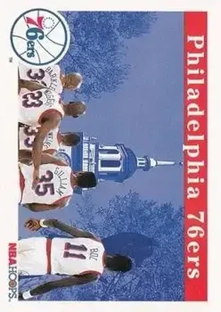 1992-93 Hoops #285 - Card #285 - Philadelphia 76ers