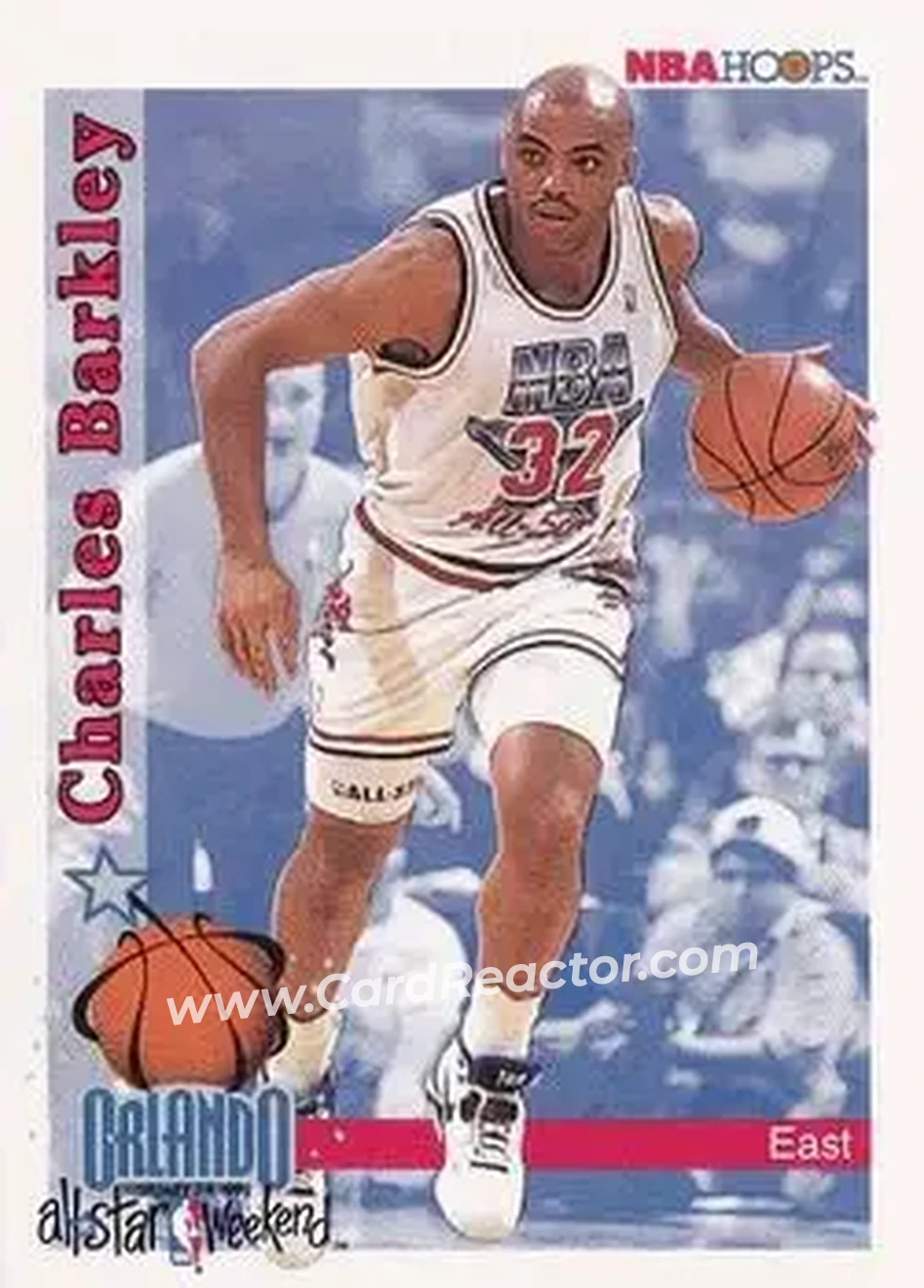 1992-93 Hoops #294 - Charles Barkley - Philadelphia 76ers - Front