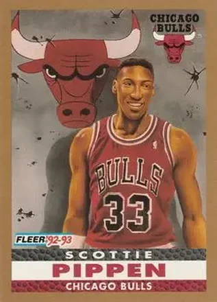 1992-93 Fleer #254 - Scottie Pippen - Chicago Bulls 1992-93 Fleer #254 - Scottie Pippen - Chicago Bulls