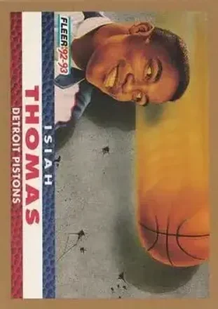1992-93 Fleer #255 - Isiah Thomas - Detroit Pistons
