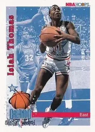 1992-93 Hoops #303 - Isiah Thomas - Detroit Pistons