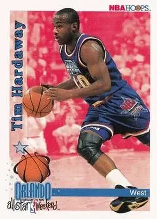 1992-93 Hoops #307 - Tim Hardaway - Golden State Warriors