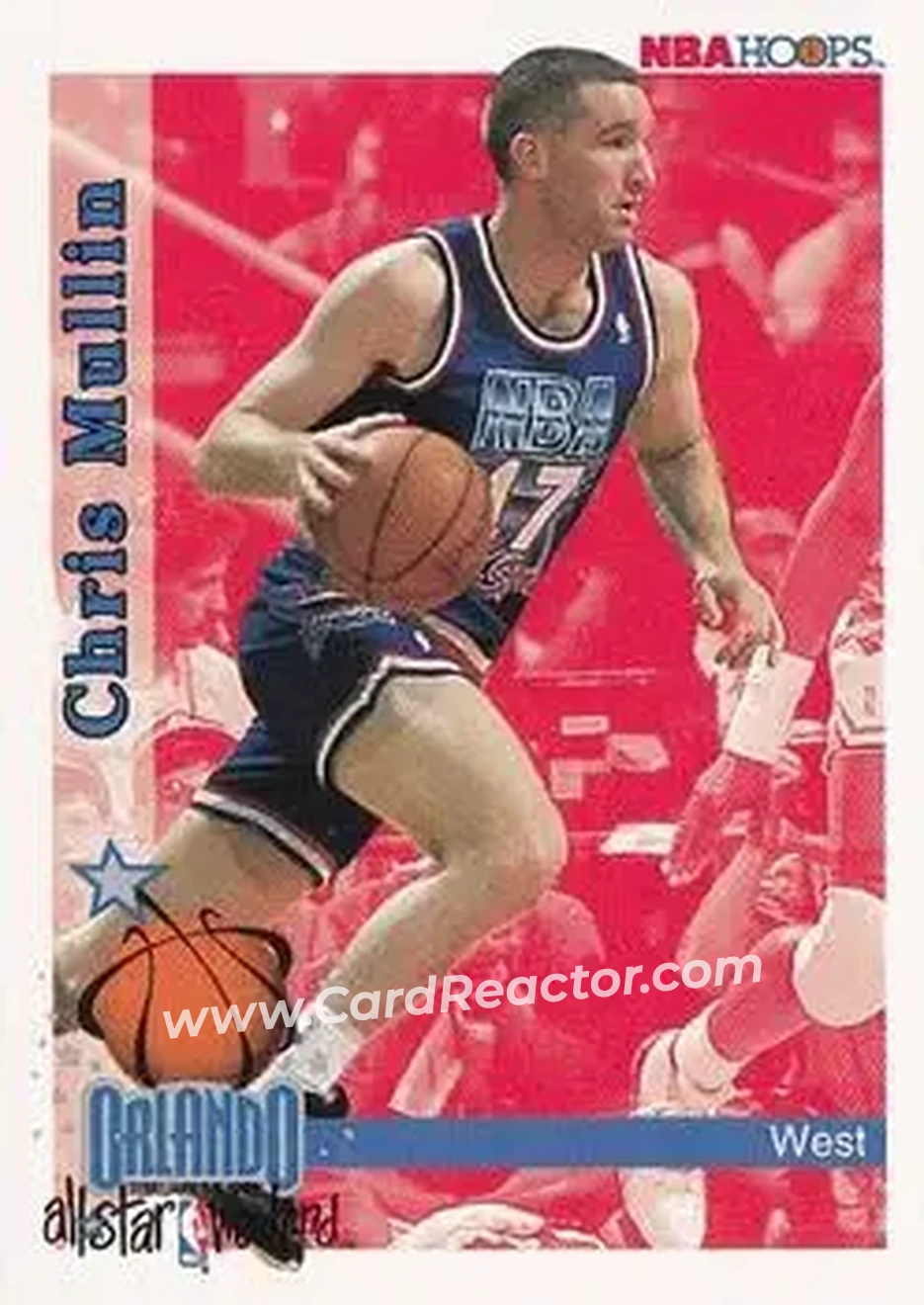 1992-93 Hoops #312 - Chris Mullin - Golden State Warriors - Front