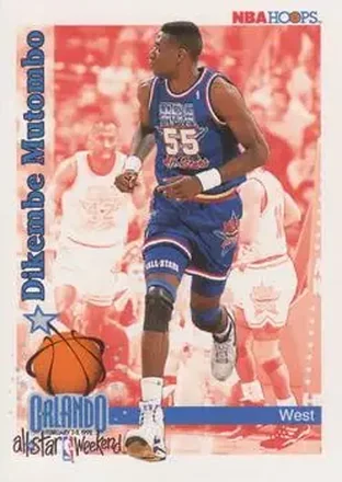 1992-93 Hoops #313 - Dikembe Mutombo - Denver Nuggets