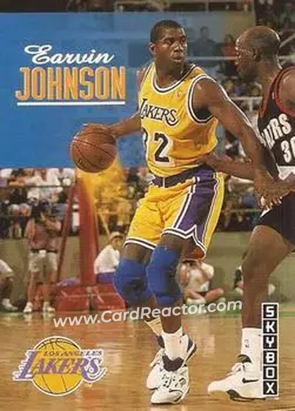 1992-93 SkyBox #358 - Magic Johnson - Los Angeles Lakers - Front
