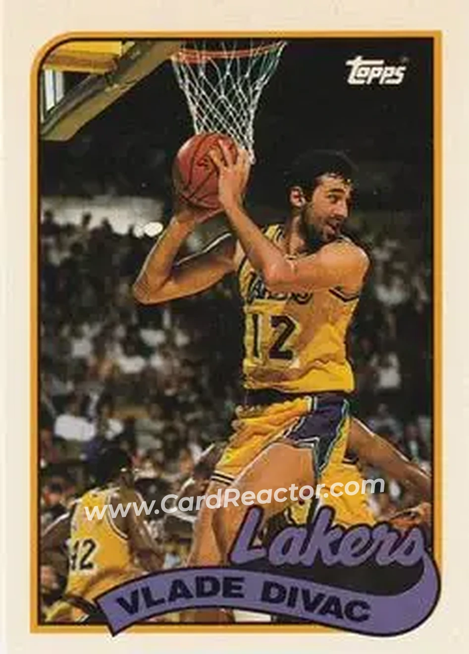 1992-93 Topps Archives #118 - Vlade Divac - Los Angeles Lakers - Front