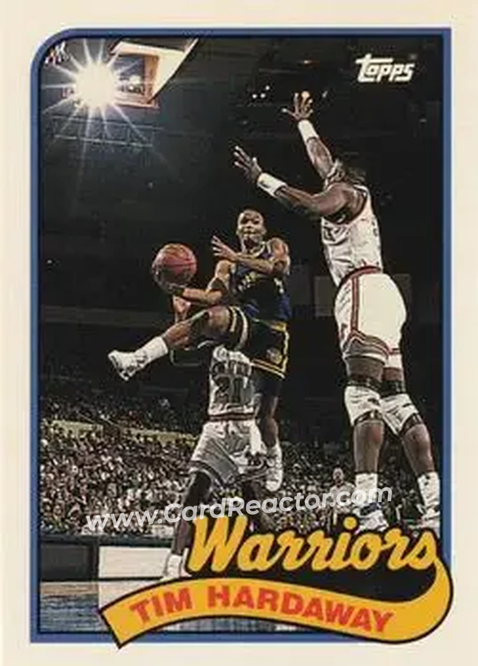 1992-93 Topps Archives #123 - Tim Hardaway - Golden State Warriors - Front