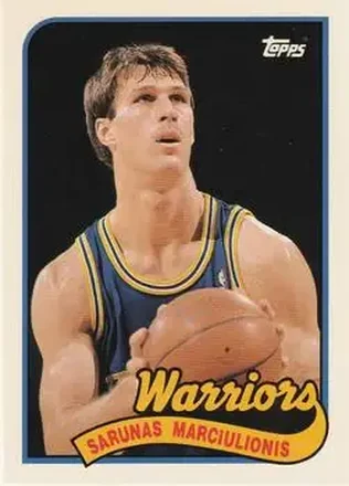 1992-93 Topps Archives #124 - Šarūnas Marčiulionis - Golden State Warriors