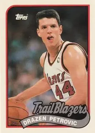 1992-93 Topps Archives #125 - Dražen Petrović - Portland Trail Blazers