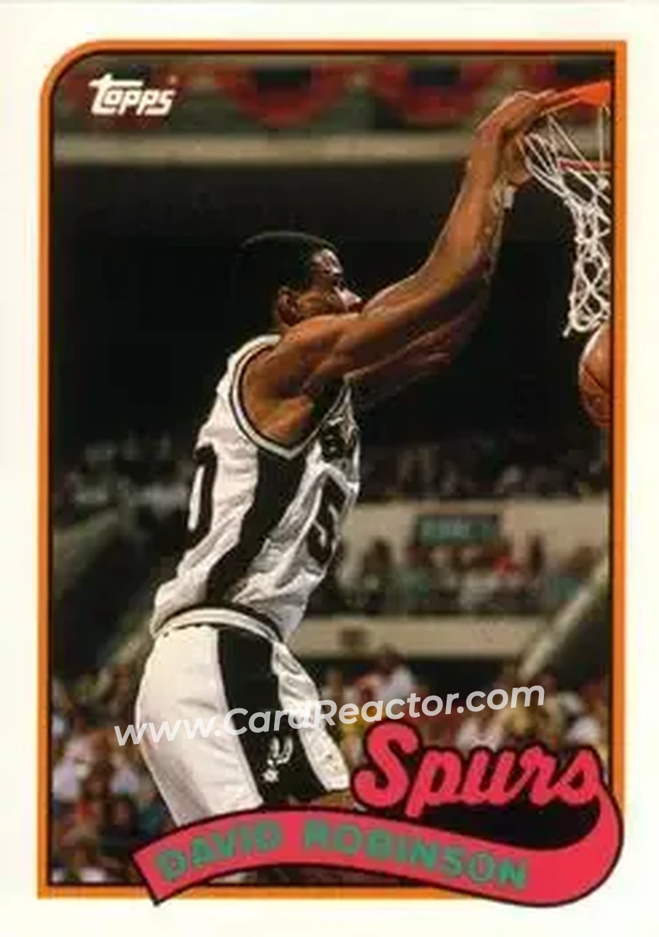 1992-93 Topps Archives #130 - David Robinson - San Antonio Spurs - Front 1992-93 Topps Archives #130 - David Robinson - San Antonio Spurs - Front