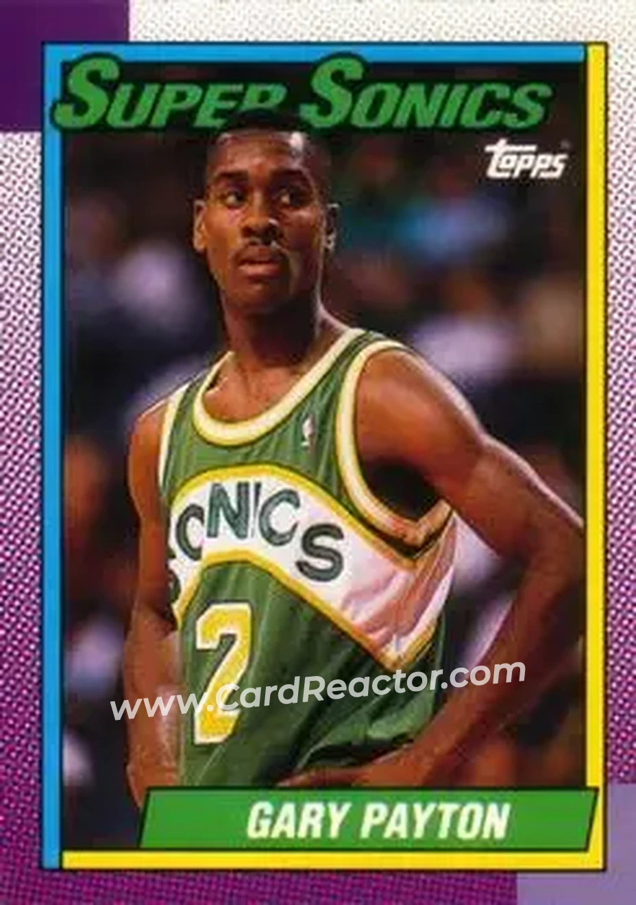 1992-93 Topps Archives #137 - Gary Payton - Seattle SuperSonics - Front 1992-93 Topps Archives #137 - Gary Payton - Seattle SuperSonics - Front