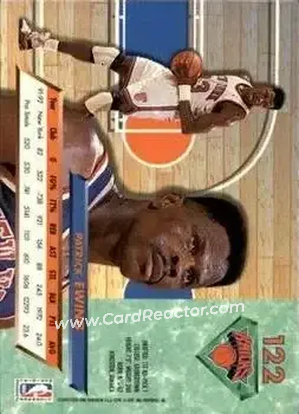 1992-93 Ultra #122 - Patrick Ewing - New York Knicks - Back