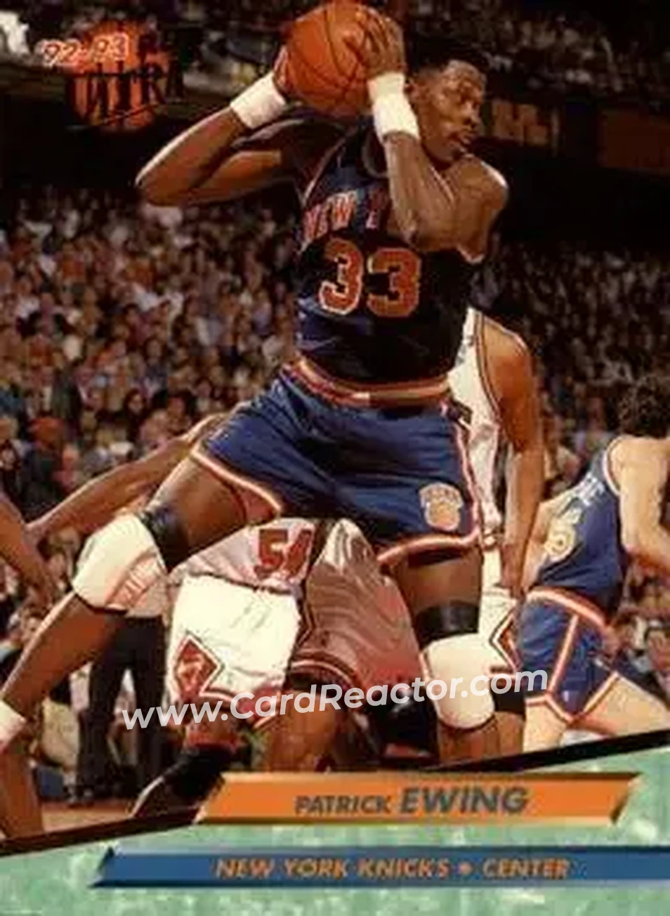 1992-93 Ultra #122 - Patrick Ewing - New York Knicks - Front