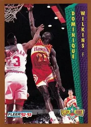 1992-93 Fleer #279 - Dominique Wilkins - Atlanta Hawks