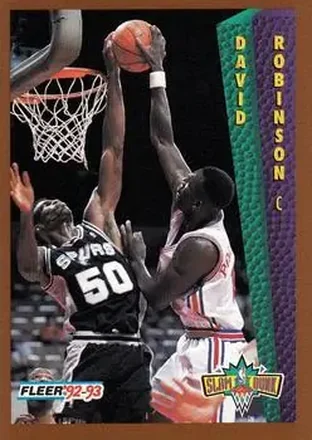 1992-93 Fleer #288 - David Robinson - San Antonio Spurs